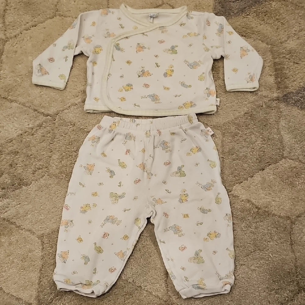Vintage The Childrens Place Outfit Garden Print